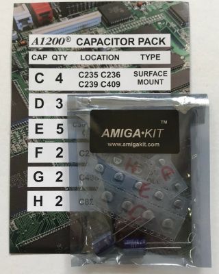 Professional Capacitor Pack For Amiga 1200 A1200 Recapping Amiga Kit 1137