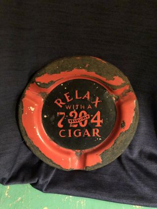 Vintage R.  G.  Sullivan 7 - 20 - 4 Cigar Ashtray Porcelain