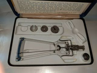 Vintage Schioetz Tonometer Improved,  Calibration Scale,  W/instructions & Table