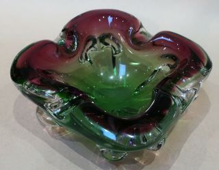 Stunning Vintage Italian Art Glass Bowl Ashtray