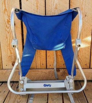 Vintage Gerry Baby Carrier Chair Lightweight Aluminum Frame Blue Denim Backpack