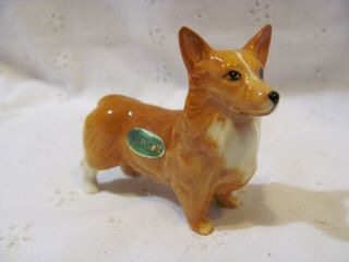 Vintage Beswick England Male Corgi Dog Porcelain Figurine With Label