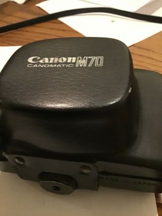 CANON Canomatic M70 Vintage Rangefinder 35mm Film Camera w Case 2