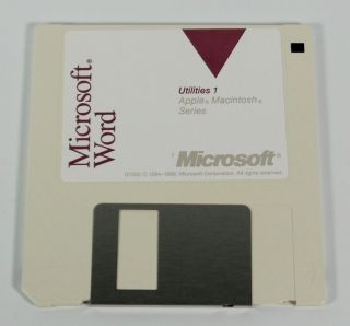 Vintage Microsoft Word 4.  0 for Apple Macintosh Floppy Disk (circa 1984 - 1988) 4