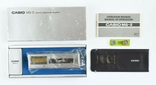 Casio Mq - 2 Micro Computer Quartz Alarm Clock Calculator Calendar Nos