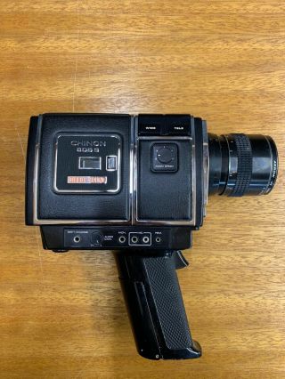 Chinon 805s - 8 Film Camera With Direct Sound And 2 Microphones With Boom