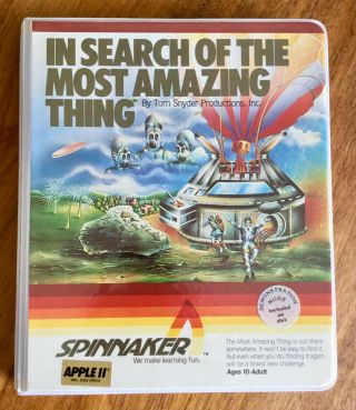 In Search Of The Most Thing By Spinnaker (vintage Software For Apple Ii)