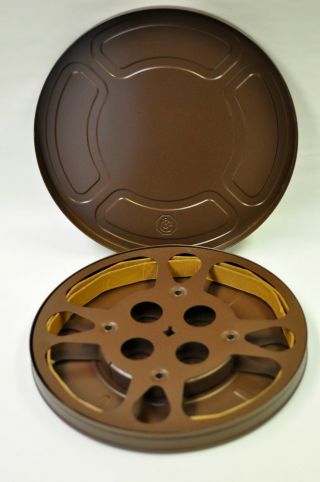 Goldberg 16mm 600 Ft.  Metal Movie Film Reel And Can.  Old Stock
