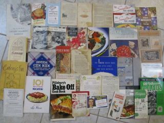 34 Vintage Advertising Recipe Booklets Cook Books / Promotional / 1930s - 1970s