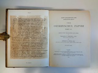 1898 - 1904 Grenfell Hunt OXYRHYNCHUS PAPYRI Egypt Manuscripts Translations 4 Vols 8