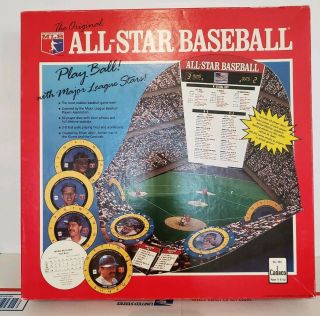 1989 Complete Vintage Mlb All Star Baseball Board Game 283 By Cadaaco.  Vg Cond.