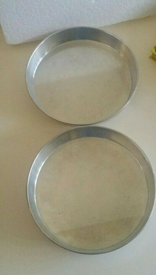 2 Wearever Vintage Round Layer Cake Pans Aluminum 9 X 1.  5 Usa