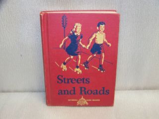Vintage 1942 Streets And Roads: Cathedral Basic Readers Hardcover Book