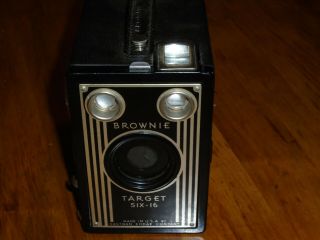 Vintage Eastman Kodak Brownie Target Six - 16 Art Deco Box Camera Gorgeous Cond