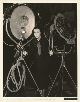 Zasu Pitts Candid Lights Studio Set Vintage 1934 Paramount Photo