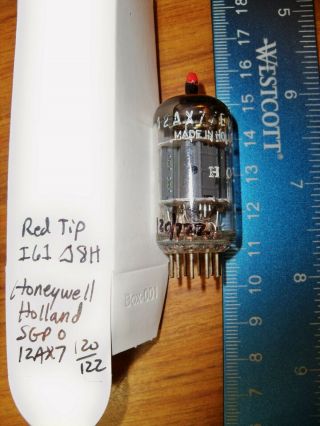 Strong HONEYWELL by Amperex Short Gray Plate O Getter 12AX7 / ECC83 Tube 5