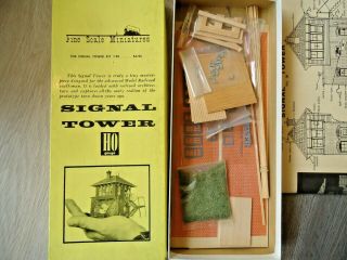 Vintage Fine Scale Miniatures Signal Tower Ho Train Building Kit