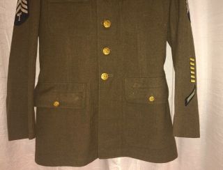 AUTHENTIC Vintage WW2 Army Jacket Size 37 R (1942) 3