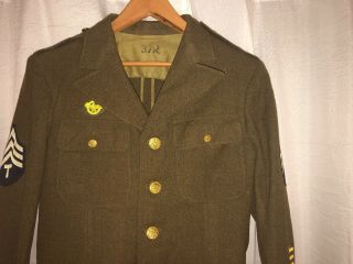 AUTHENTIC Vintage WW2 Army Jacket Size 37 R (1942) 4