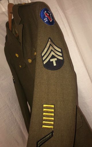 AUTHENTIC Vintage WW2 Army Jacket Size 37 R (1942) 5
