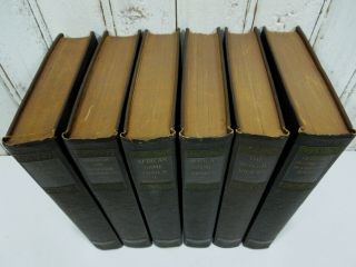 1924 Theodore Roosevelt Scribners 6 vol set African Game Trails Rough Riders etc 3