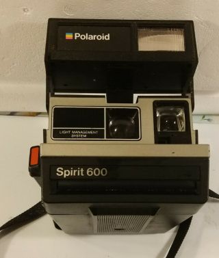 Polaroid Spirit 600 Lms Instant Film Camera With Flash And Neck Strap