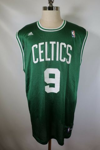 B8192 Vtg Adidas Boston Celtics Rondo 9 Nba Basketball Jersey Size Xl