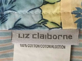 Vintage Liz Clabourn 82”x 110” Quilted Top Bed Coverlet 100 Cotton 3