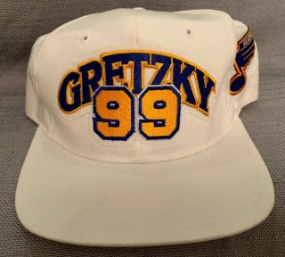 St Louis Blues Hockey Baseball Cap Hat Vintage Nhl Gretzky 99 Starter Snapback