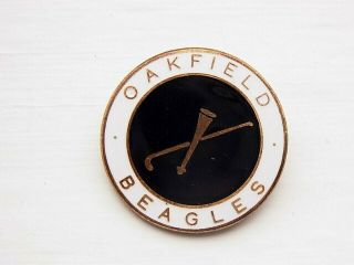 Hunting Oakfield Beagles Vintage Badge