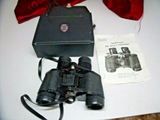 Vtg Sears Binoculars 7 - 15x35mm Model 583,  Wide Angle Discoverer Zoom & Case
