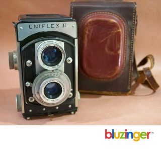 Universal Uniflex Ii Tlr Vintage Twin Lens Reflex Film Camera
