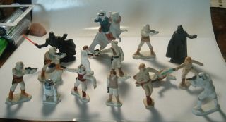 15 Vintage 1982 Star Wars Die Cast Metal Figures Lfl Darth Vader,  Luke Skywalker
