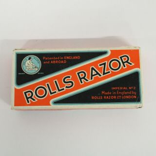 Vintage Rolls Razor Nickel Plated Sheffield Steel Imperial No.  2 Razor 503 3