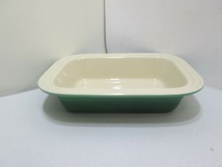 Vintage Green 7 " X 10 " Le Creuset Casserole Stoneware Dish Pan 12.  03