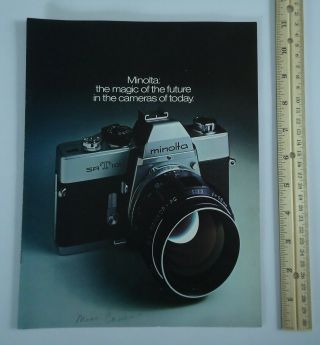 Minolta Camera Vintage Advertising Booklet Sr System - 8 35mm Subminiatures