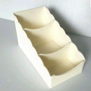 Vintage Tupperware The Place For Packets White Organizer Shelf 3495a - 1 Storage