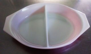 Vintage Pyrex Pink Daisy Divided Casserole Dish w/ Lid 1 1/2 Quart - 4