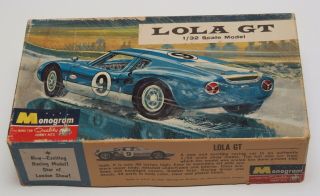 29 Vintage 1/32 Monogram Lola Gt Model Kit Adaptable For Slot Car Racing