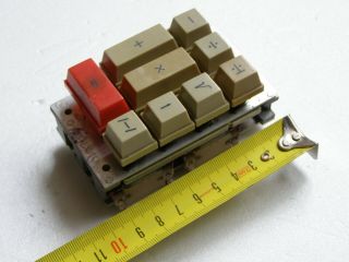 Ussr 9 Reed Switches Functional Keys Mechanical Keyboard Iskra Calculator 1978