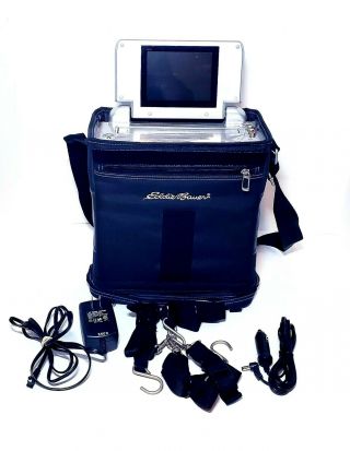 Audiovox Me10 Portable Car/ Camping Vcr/vhs Player Eddie Bauer Edition In Bag