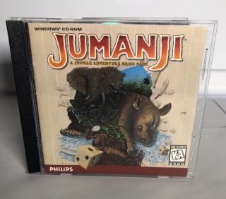 Jumanji - A Jungle Adventure Pc Game Cd - Rom For Windows - Philips