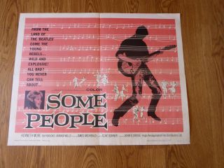 Some People - 1962 - Vintage Musical Film 1/2 Sheet Folded 22 X 28