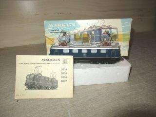 Vintage Marklin 3034 Db E41024 Electric Locomotive Box,