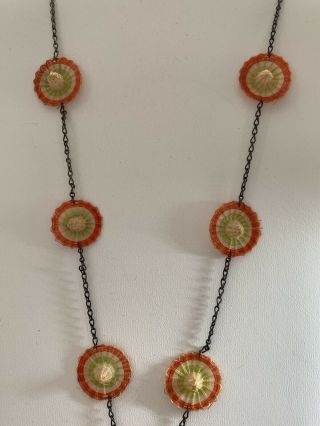 Vintage Necklace Mini Woven Straw Sumbreros 4
