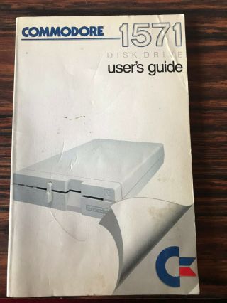 Commodore 1571 Disk Drive Users Guide 64 128 C64 128d Plus4 Vic20
