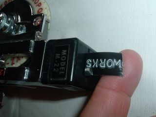 Vintage Dymo - Mite Tape Writer Chrome Label Maker Pat Pending Dymo Corp Berkeley 6