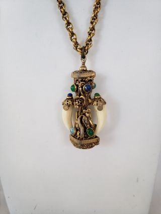 Vintage Kenneth Lane necklace and pendant 2