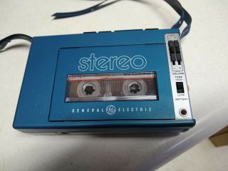 Vintage Ge General & Electric Portable Cassette Player 3 - 5270a