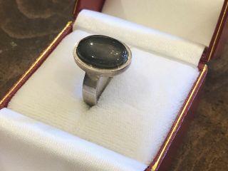 Vintage Mood Stone Ring Sterling Silver Sz 7 Oval 2